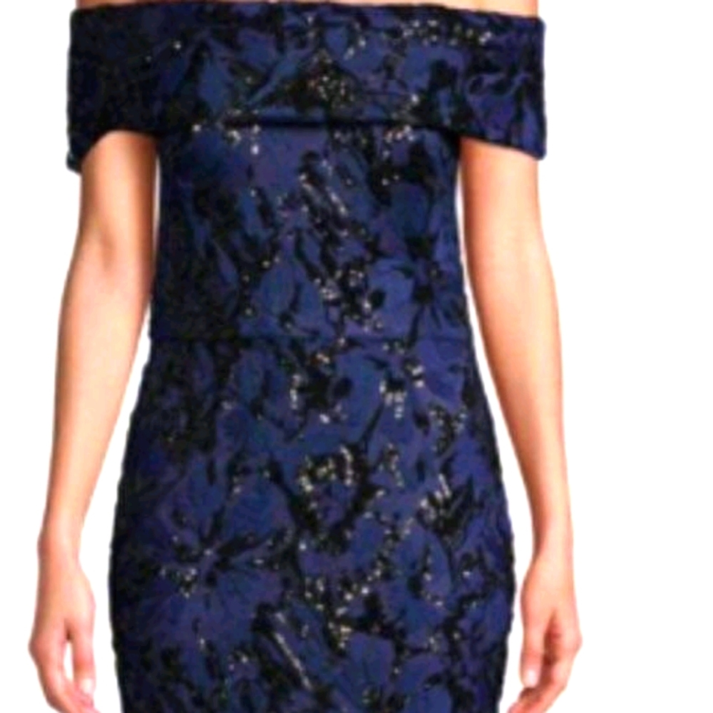 Blue Sequin Gown